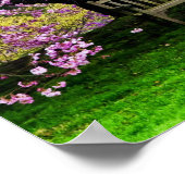 Poster USA, Delaware, Wilmington. Banc en bois sous (Coin)