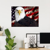 Poster USA Eagle Patriotique (Bureau à domicile)