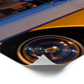 Poster USA, FL, Miami, South Beach la nuit. (Coin)