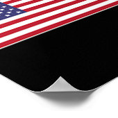 Poster Usa Flag Chest Patch Star Spangled Banner American (Coin)