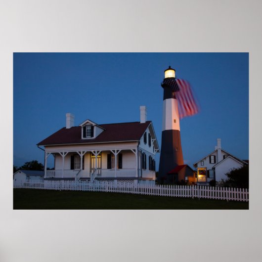 Poster USA, Géorgie, Tybee Island, Flag Flying (Devant)