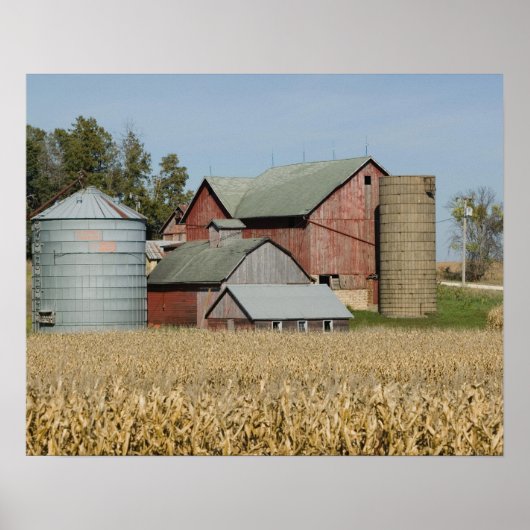 Poster USA, IOWA, Froelich : Vieux élevage (Devant)
