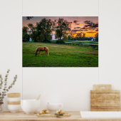 Poster USA, Lexington, Kentucky. Cheval solitaire au couc (Cuisine)