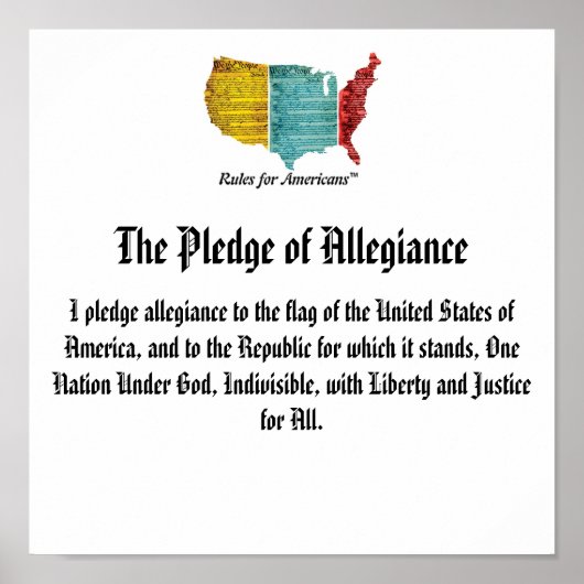 Poster USA Logo Promdge of Allegiance (Devant)