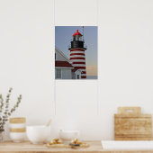 Poster USA, Maine, Lubec. West Quoddy Head Lighthouse (Cuisine)
