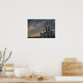 Poster USA, Massachusettes, Boston. Couleur de la marine  (Cuisine)