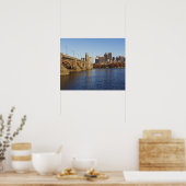 Poster USA, Massachusetts, Boston skyline 2 (Cuisine)