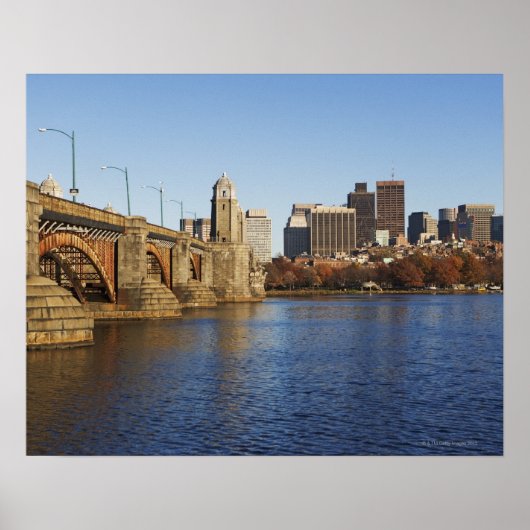 Poster USA, Massachusetts, Boston skyline 2 (Devant)