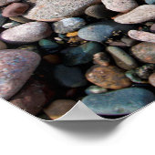 Poster USA, Michigan. Galets Polis Sur La Rive (Coin)