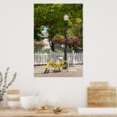 Poster USA, Michigan, île Mackinac. Vélo jaune (Cuisine)