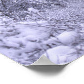 Poster USA, Michigan, Rochester Hills. Bleu neigeux (Coin)