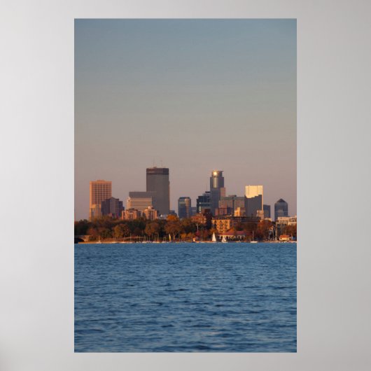 Poster USA, Minnesota, Minneapolis, City Skyline (Devant)