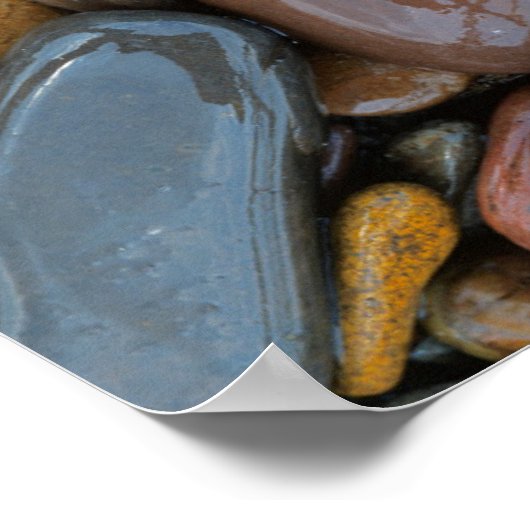 Poster USA, Montana, Clark Fork River, Pierres (Coin)