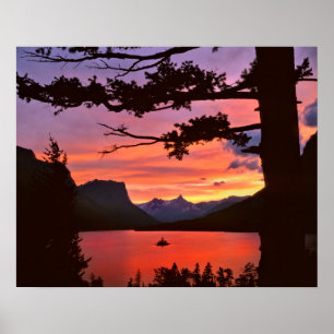 Poster USA, Montana, Glacier National Park. Landscape