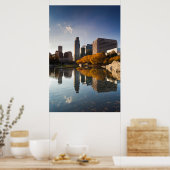 Poster USA, Nebraska, Omaha, Gene Leahy Mall, Skyline (Cuisine)