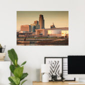Poster USA, Nebraska, Omaha, Skyline (Bureau à domicile)