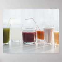 USA, New Jersey, Jersey City, smoothies frais