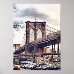 Poster USA New York City Brooklyn Bridge