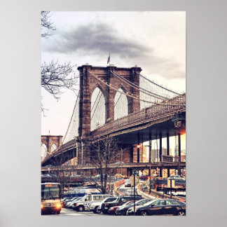 Poster USA New York City Brooklyn Bridge