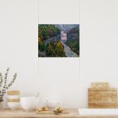 Poster USA, New York, Letchworth State Park. Rivière et (Cuisine)