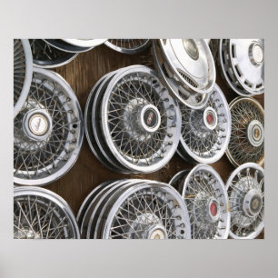 Poster USA, Nouveau Mexique, Prewitt : Auto Hubcaps / Rt.