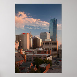 Poster USA, Oklahoma, Oklahoma City, Ville élevée
