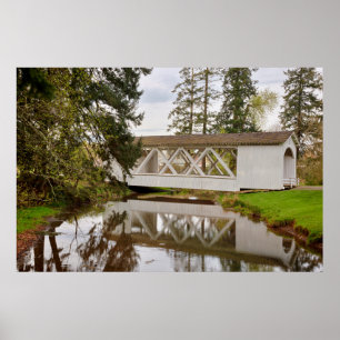 Poster USA, Oregon, Scio, pont Hannah