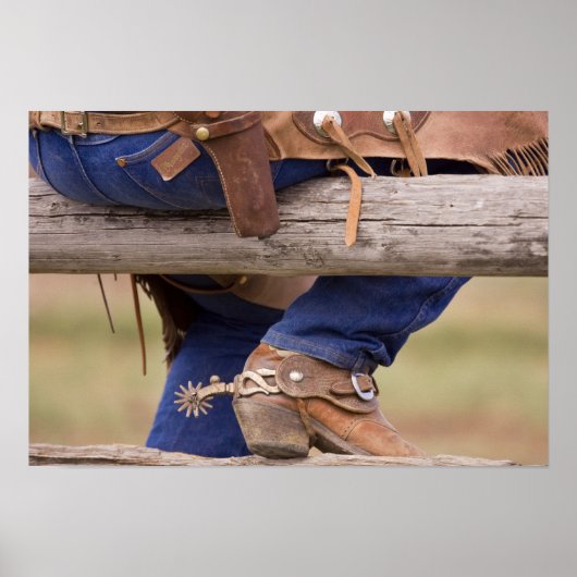 Poster USA, Oregon, Seneca, Ponderosa Ranch. Cowboy (Devant)