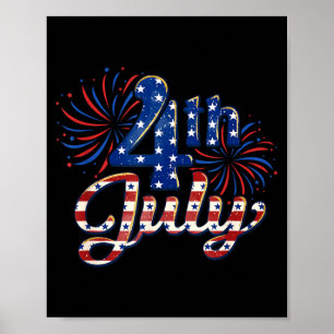 Poster Usa patriotique 4 juillet