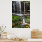 Poster USA, Pennsylvanie, Benton. Cascade délicate (Cuisine)