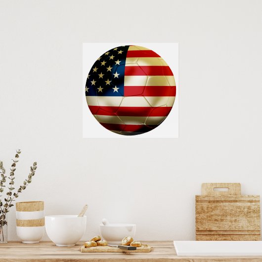 Poster USA Soccer (Cuisine)