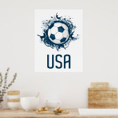 Poster USA Soccer (Cuisine)