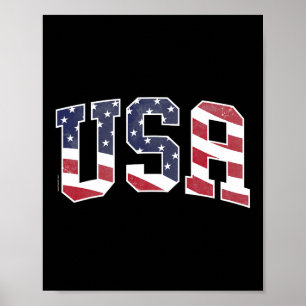 Poster Usa T Chemise Femmes Hommes Enfants Graphique Patr
