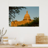 Poster USA, Texas, Austin. Capitol Building (1888) (Cuisine)