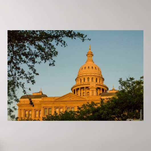 Poster USA, Texas, Austin. Capitol Building (1888) (Devant)