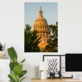 Poster USA, Texas, Austin. Capitol Building (1888) 3 (Bureau à domicile)