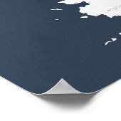 Poster USA Travel Map pour les couples à Pin Places visit (Coin)