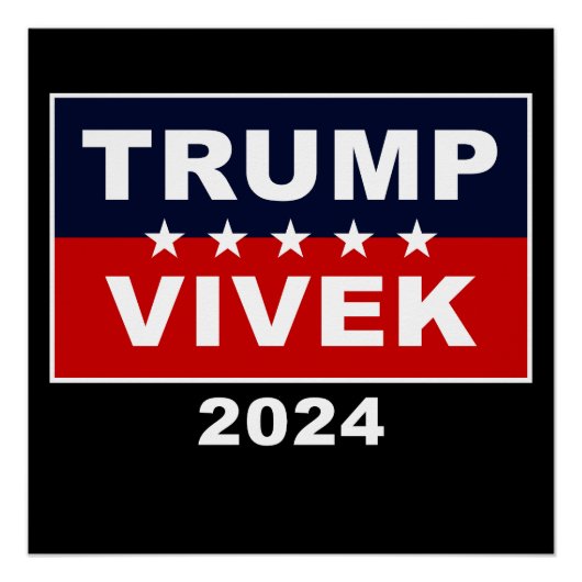 Poster USA Trump Vivek 2024 (Devant)