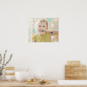 Poster USA, Utah, Lehi, fille (2-3) brossant les dents (Cuisine)