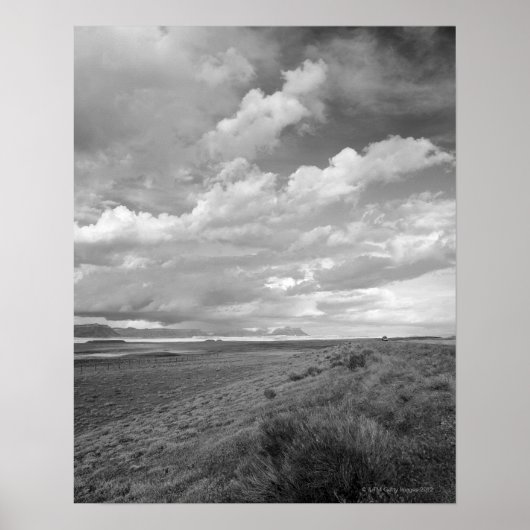 Poster USA, Utah, Nuages sur paysage (Devant)