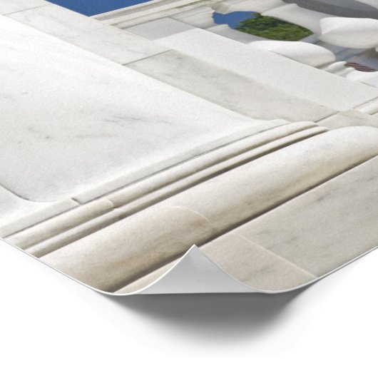 Poster USA, VA, Arlington. Les drapeaux américains sont s (Coin)