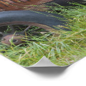 Poster USA, Vermont, MANCHESTER : Antique ferme tracteur (Coin)