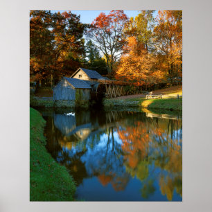 Poster USA, Virginie, Blue Ridge Parkway, Mabry Mill