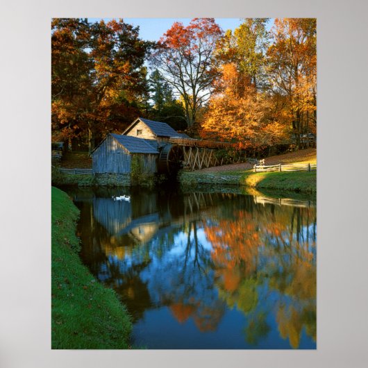 Poster USA, Virginie, Blue Ridge Parkway, Mabry Mill (Devant)