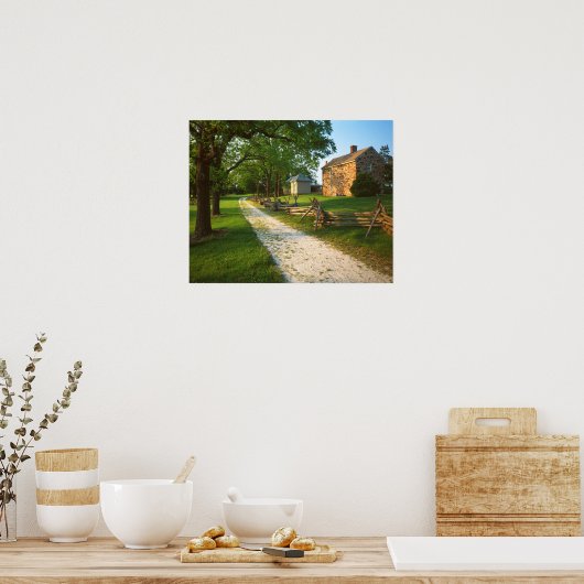 Poster USA, Virginie, Fairfax Comté, Sully Plantation (Cuisine)