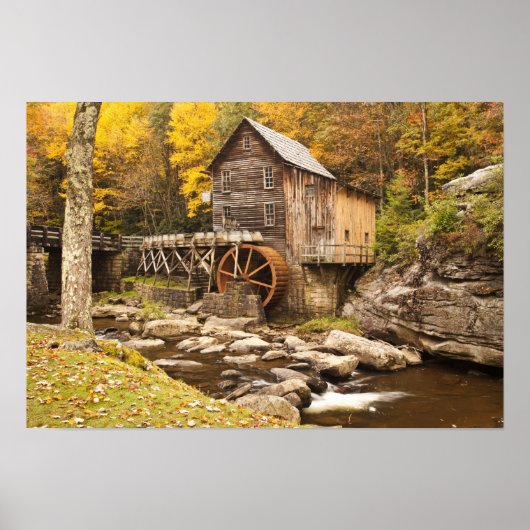 Poster USA, Virginie-Occidentale, Clifftop. État Babcock (Devant)