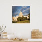 Poster USA, Washington DC, Capitol building (Cuisine)