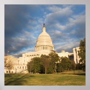 Poster USA, Washington DC, Capitol building