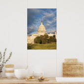 Poster USA, Washington DC, Capitol building (Cuisine)
