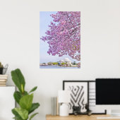 Poster USA, Washington DC, Cherry tree in floraison (Bureau à domicile)
